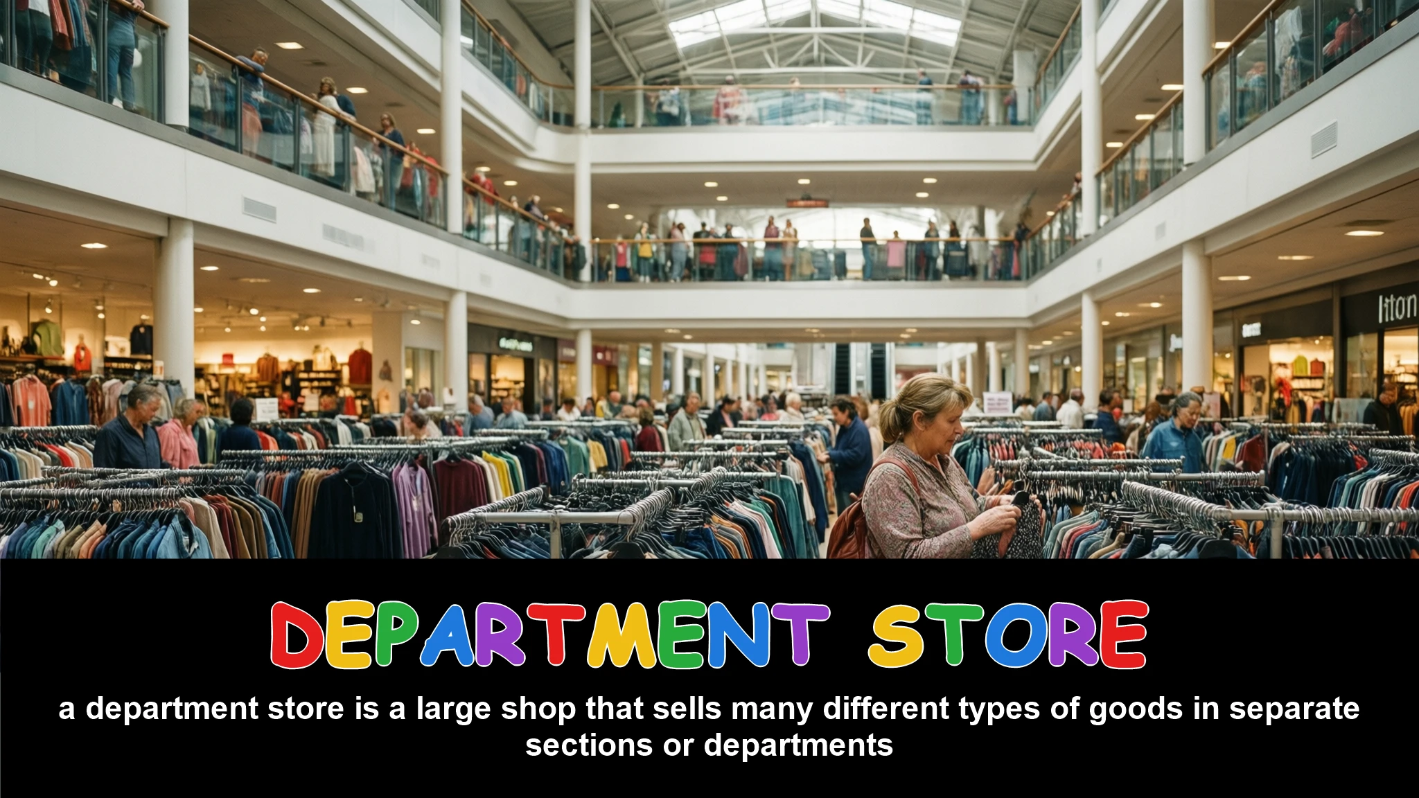 English Illustration for department store